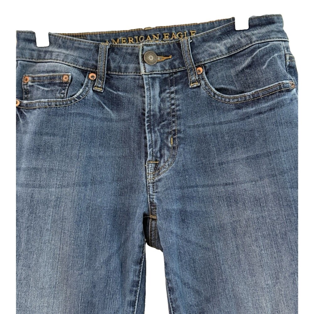 American Eagle Slim Straight Mens Jeans 28x30 Blue Denim Medium Wash